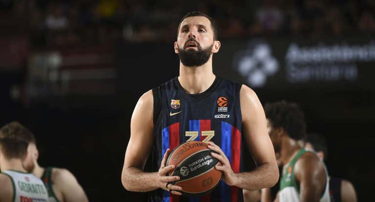 Nikola Mirotic, durante un momento de los playoffs de la Euroliga.