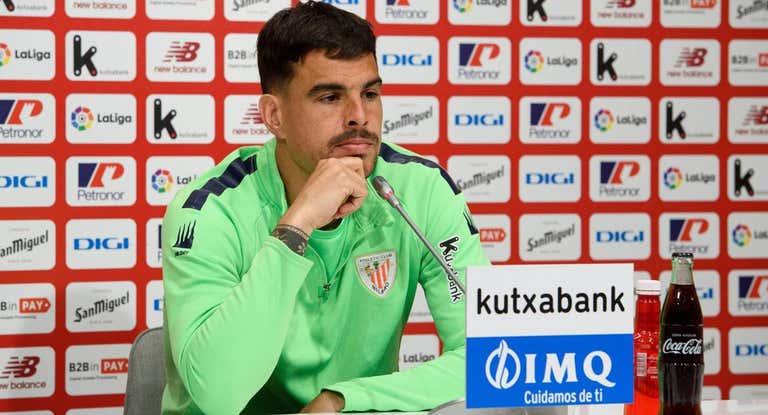 Dani García, durante la rueda de prensa en Lezama.