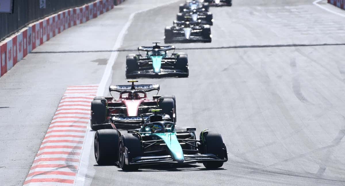 Fernando Alonso, encabeza la parrilla en el GP de Azerbaiyán 2023. /Aston Martin