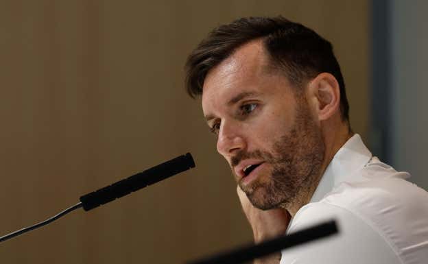 Rudy Fernández en rueda de prensa. Efe