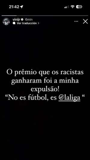 Instagram de Vinicius.