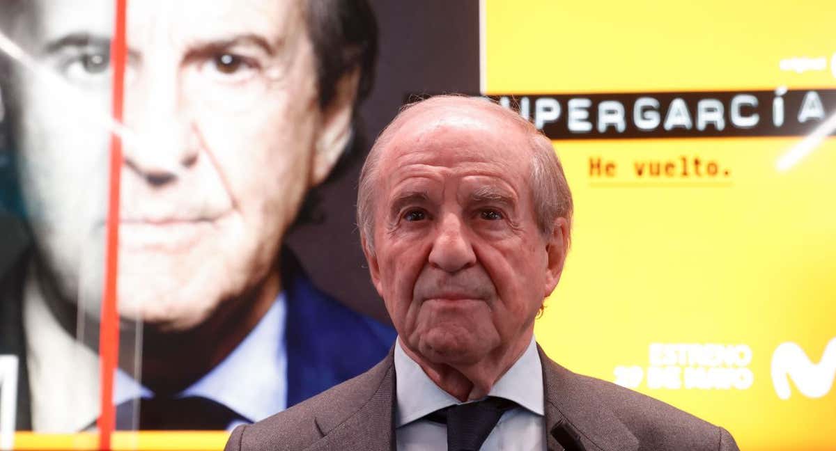 José María García, durante la presentación d la serie Supergarcía. /EFE