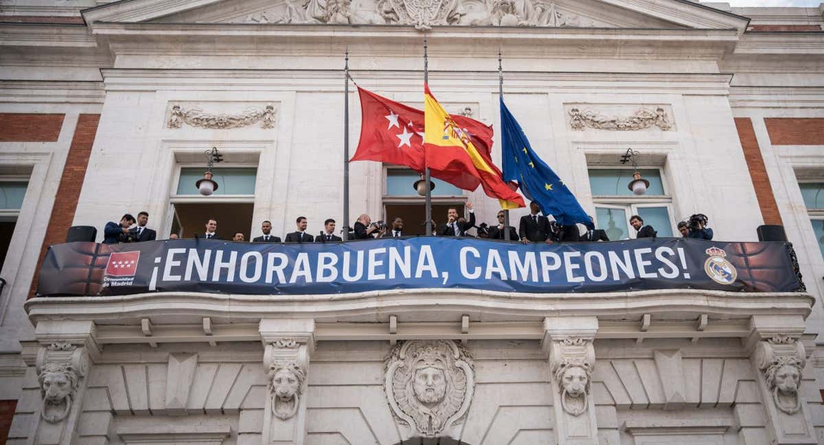 El Real Madrid ofrece la Euroliga desde la Puerta del Sol a Madrid. /EP