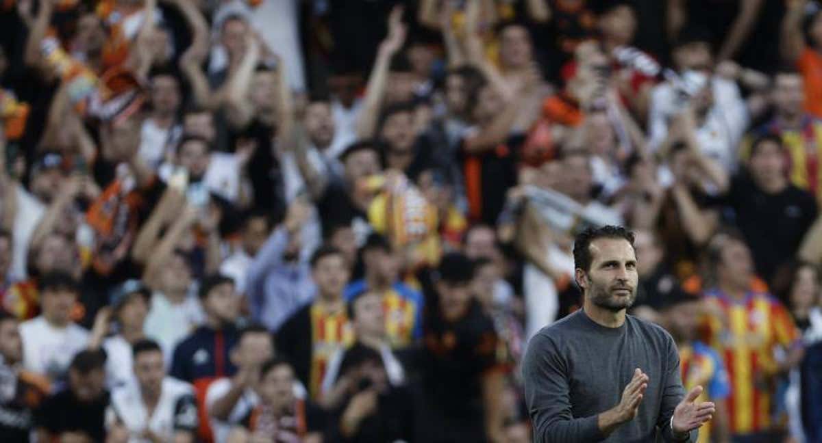 Baraja en Mestalla. /EFE.