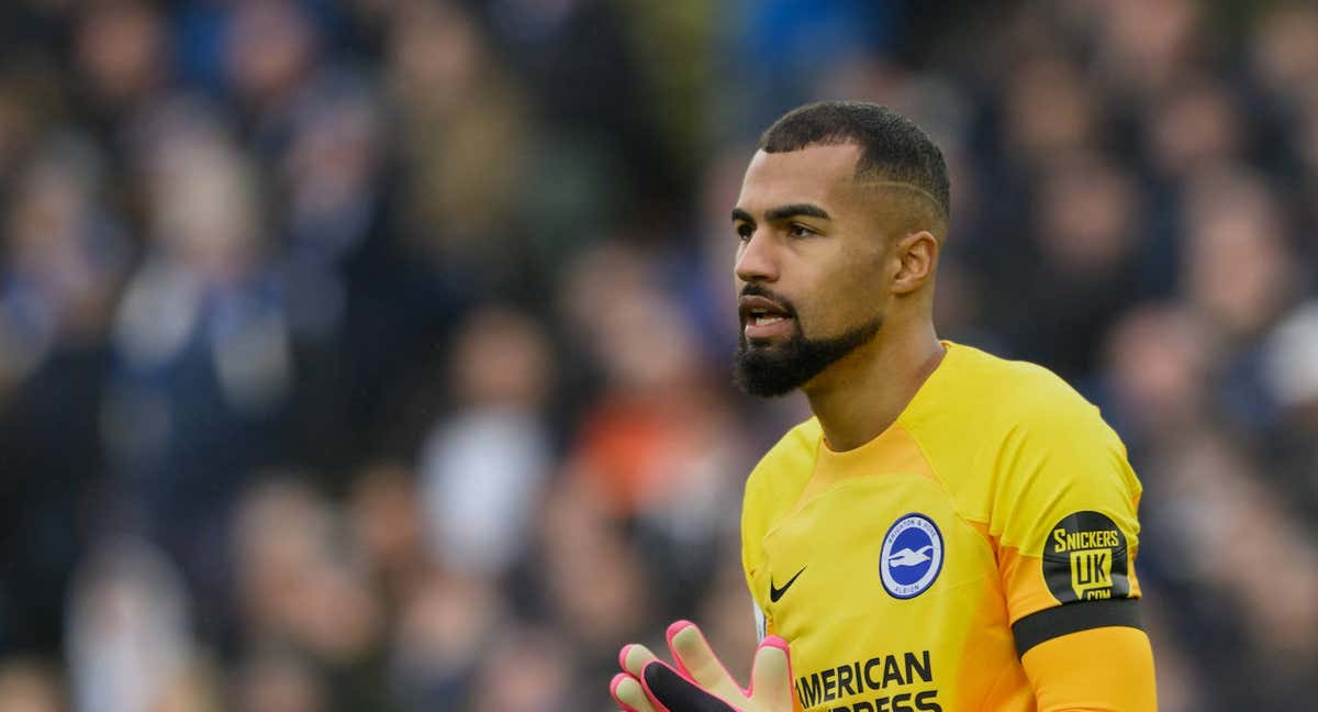 Robert Sánchez, portero del Brighton y de la Selección española./Getty Images