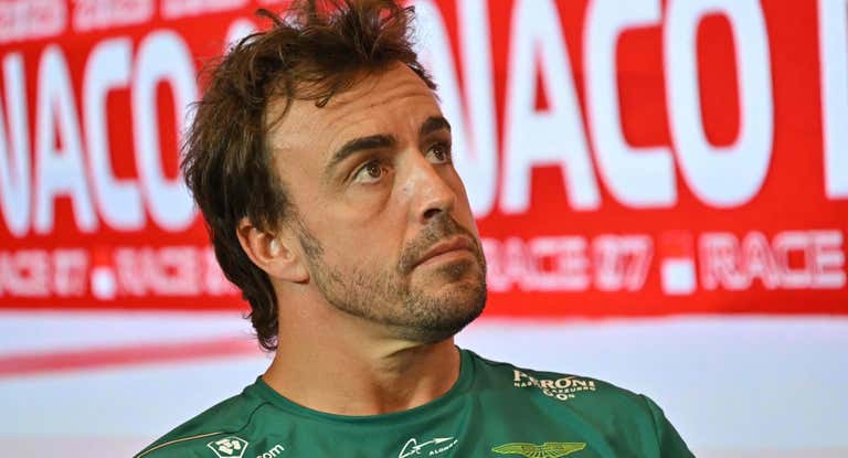 Fernando Alonso, durante la rueda de prensa del GP de Mónaco 2023 de F1.