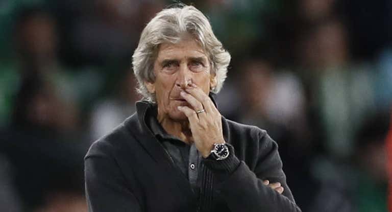 Manuel Pellegrini, con el semblante serio, en el partido ante el Getafe.
