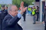 Florentino Pérez, en un palco sin la Reina ni Cerezo para la final de Copa