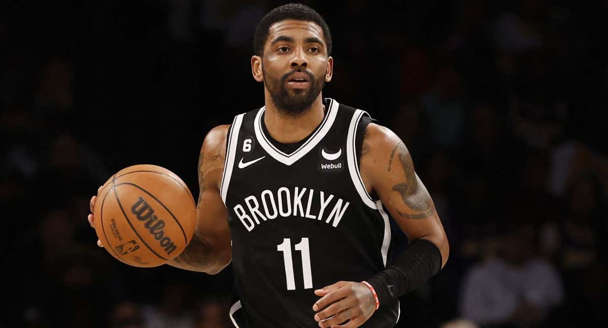 Kyrie Irving, durante un partido con Brooklyn Nets./AFP