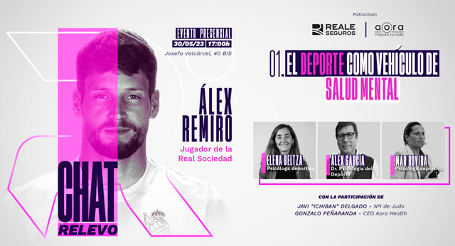Alex Remiro, mediador en ‘Chat Relevo’, un foro sobre el deporte como vehículo de salud mental