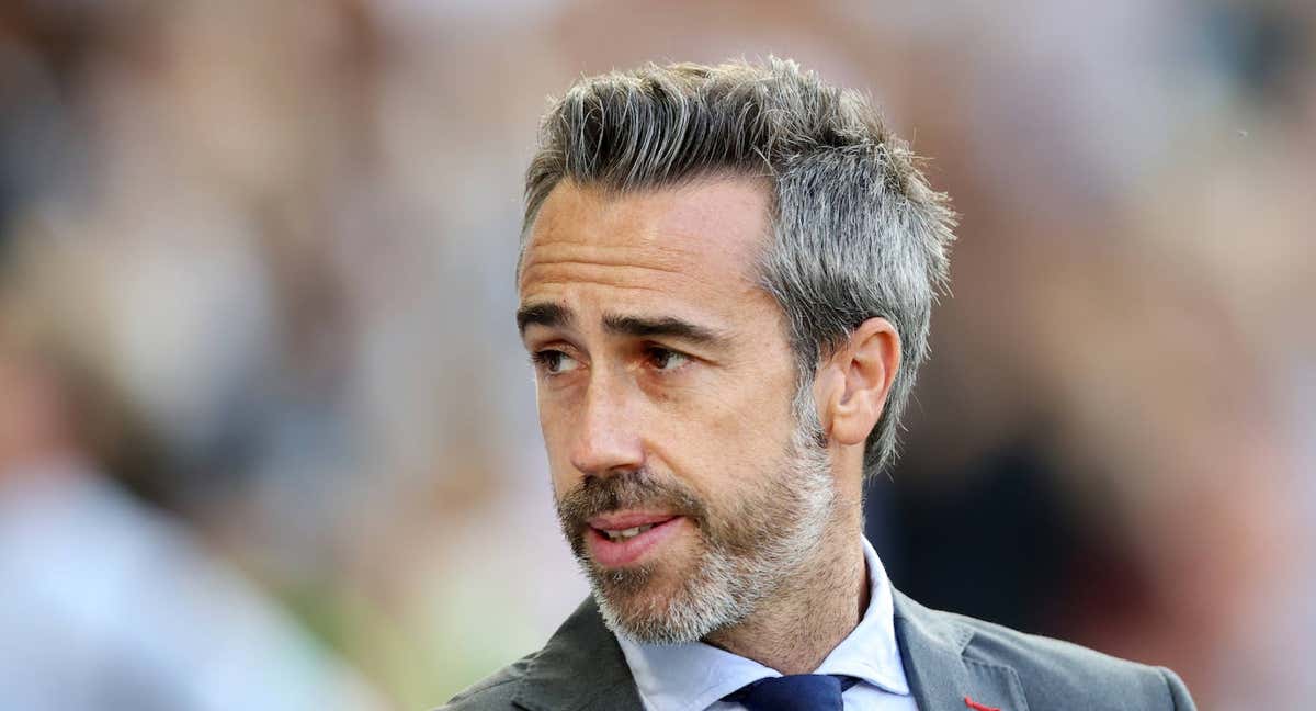 Jorge Vilda, durante un partido de la pasada Eurocopa.