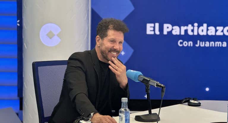 Diego Pablo Simeone interviene en el programa 'El Partidazo' de la Cadena Cope.