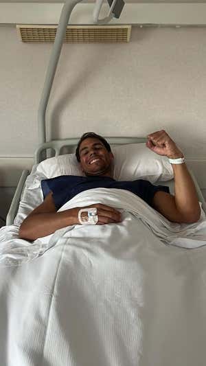 Rafa Nadal, antes de la operación.