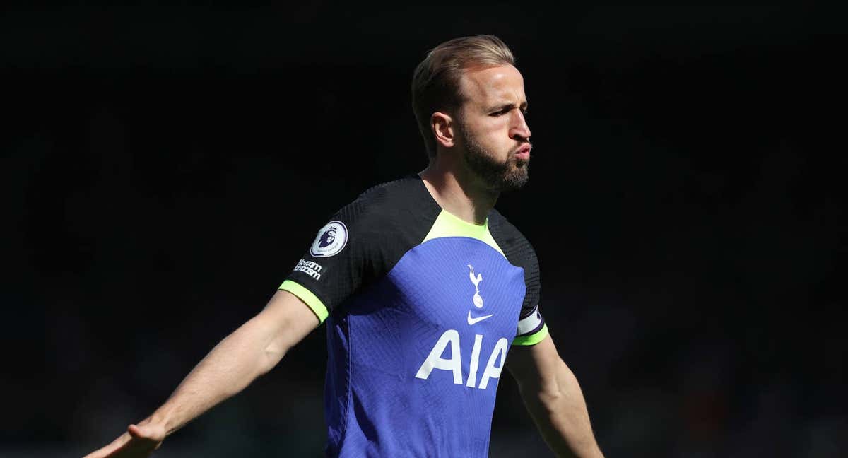 Kane celebra un gol con el Tottenham./Reuters