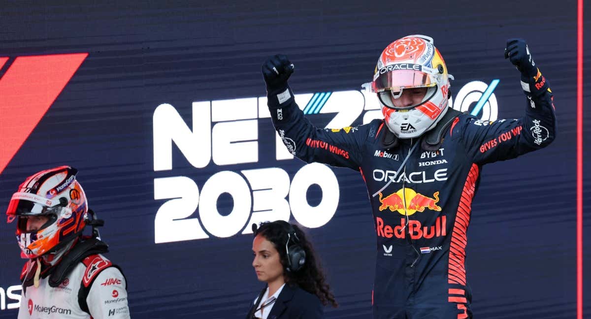 Max Verstappen tras ganar el GP de España de F1 2023. /AFP