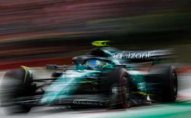 Fernando Alonso, durante el GP de España 2023 de F1.  Aston Martin