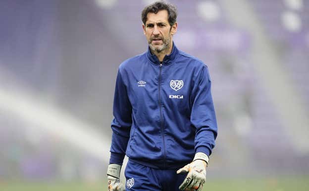 Diego López, durante el partido entre el Rayo y el Valladolid.  Jose Breton/Getty Images