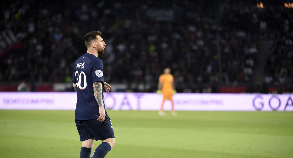 Leo Messi con el PSG.