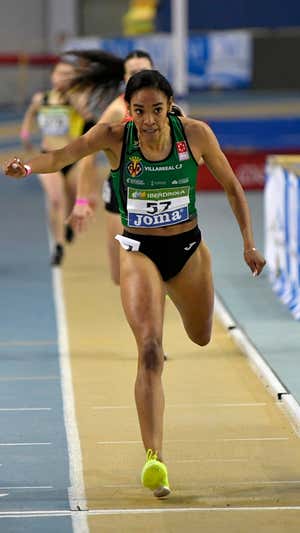 Salma Paralluelo, campeona de España Sub-20 en 2021. RFEA