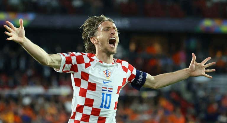 Modric, en el partido ante Croacia.
