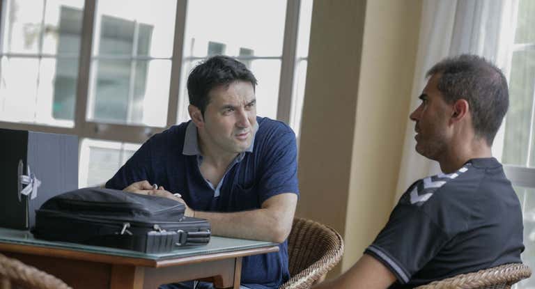 Braulio, con Garitano.