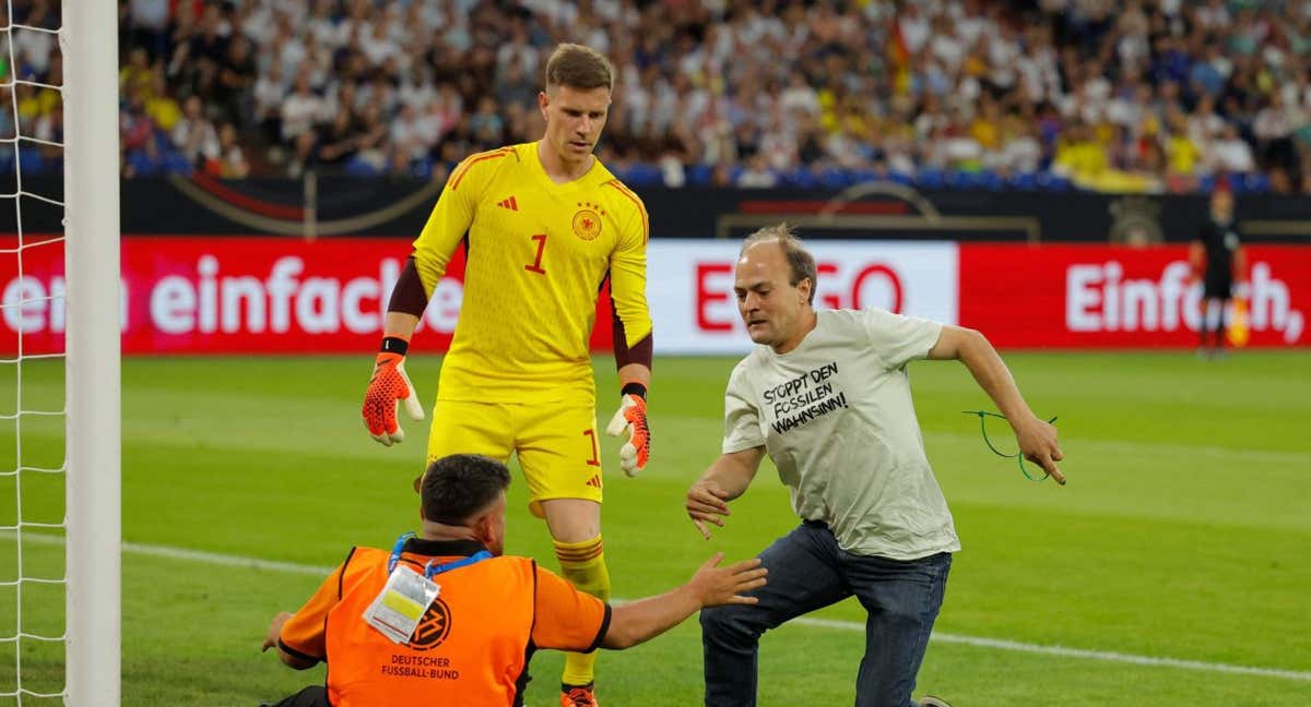 Ter Stegen, en el amistoso de Alemania./AFP