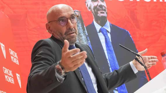 Monchi, en un momento de su despedida./EFE