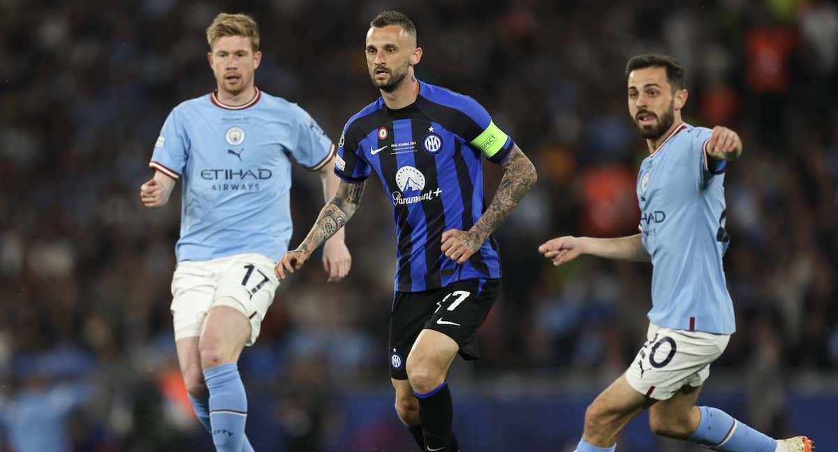 Marcelo Brozovic, durante la final de la Champions League.