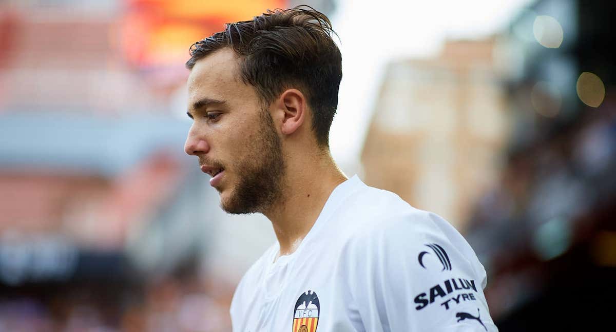 Nico González, en un partido con el Valencia la pasada campaña.