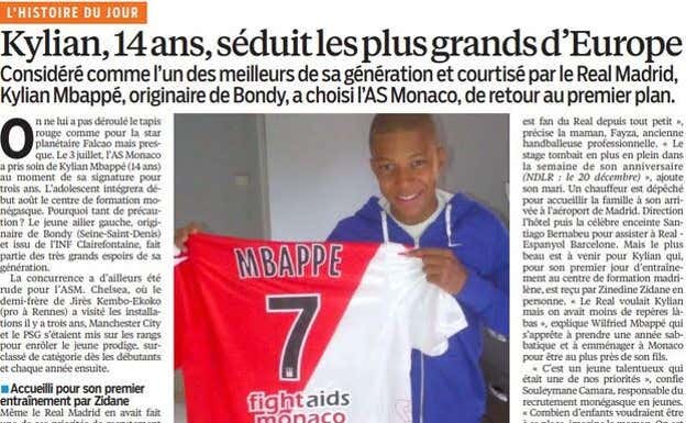 Captura del artículo escrito por Gilles Tournoux en julio de 2013. Le Parisien