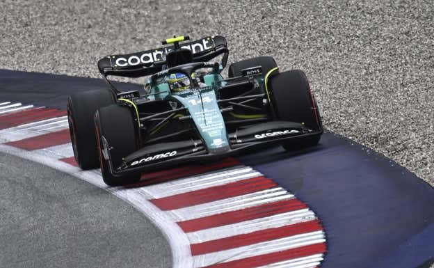 Fernando Alonso, durante la clasificación Sprint en el Red Bull Ring.  EFE