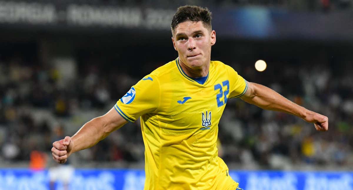 Georgiy Sudakov celebra uno de los goles del partido de cuartos de final frente a Francia/. GETTY