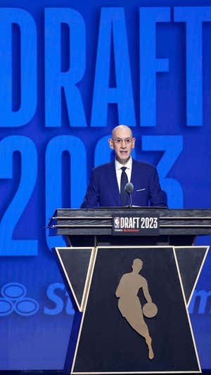 Adam Silver, comisionado de la NBA. AFP