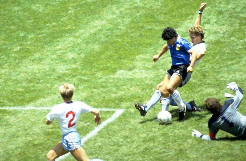 Todos los goles de Maradona en los Mundiales