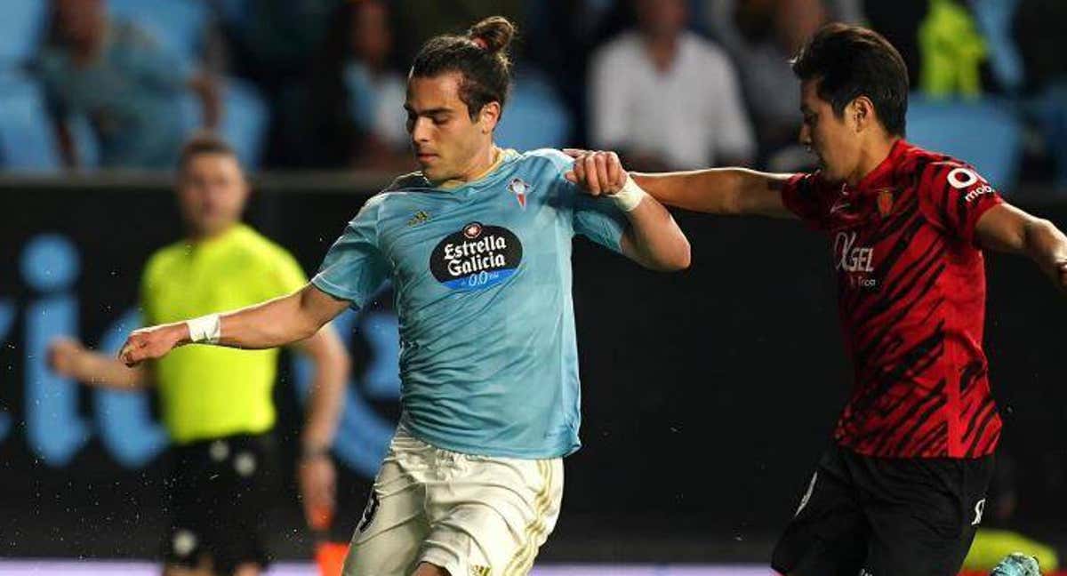 Miguel Rodríguez, en un partido con el Celta la pasada campaña. /GETTY