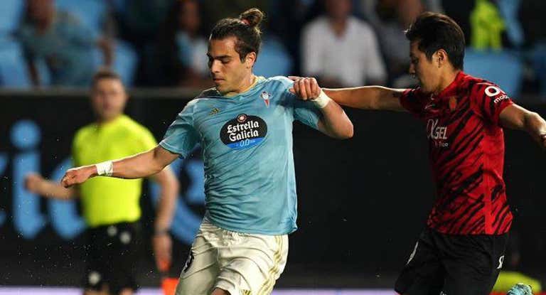 Miguel Rodríguez, en un partido con el Celta la pasada campaña.