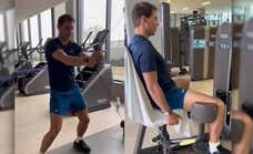 Nadal trabaja su físico a diario y en agosto podrá volver a entrenarse en pista