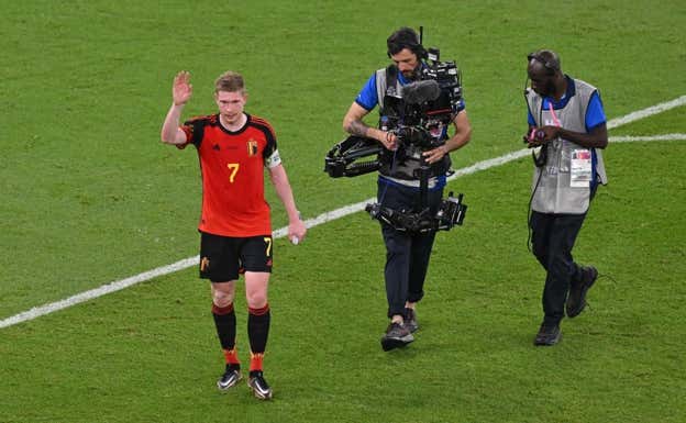 De Bruyne durante el Mundial de Catar.  AFP