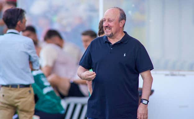 Rafa Benítez, en su primer partido con el Celta. EP