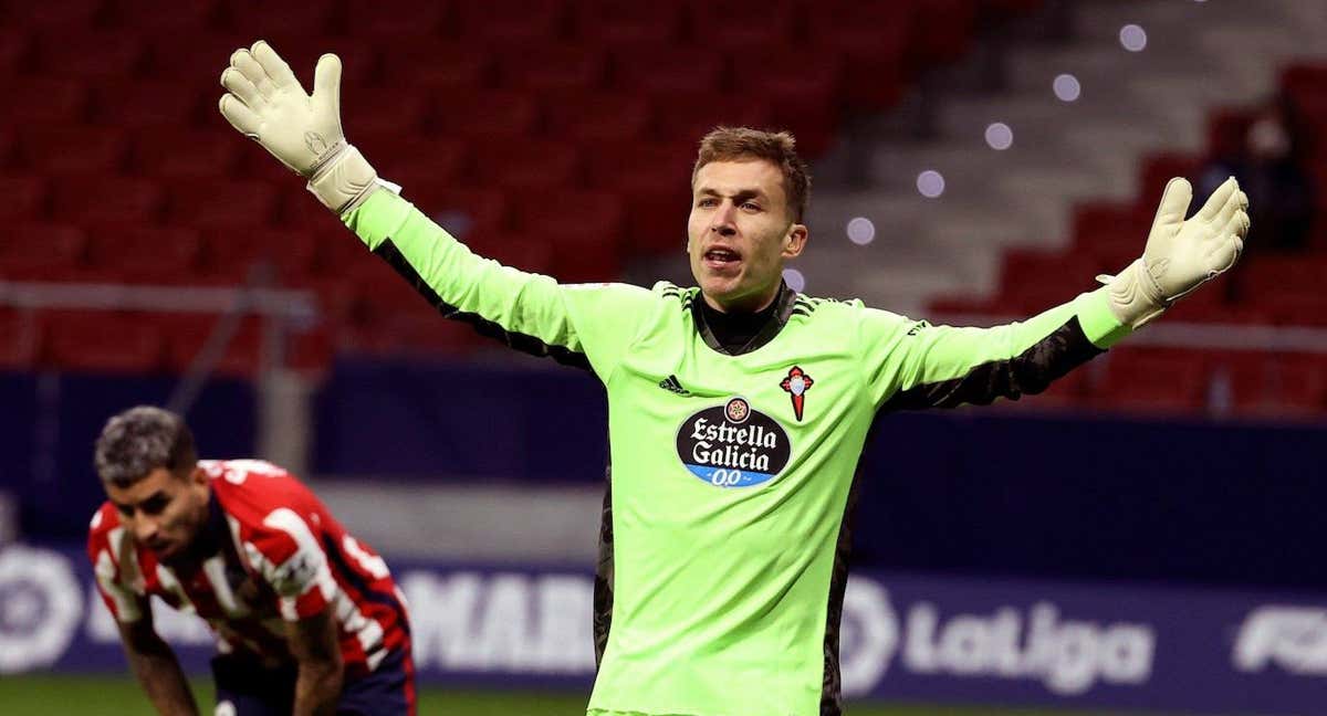 Rubén Blanco, en un partido con el Celta./EFE