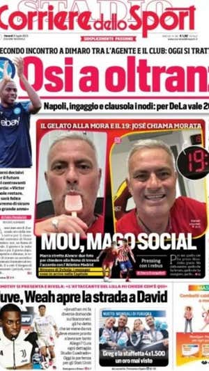 Portada del 'Corriere dello Sport'