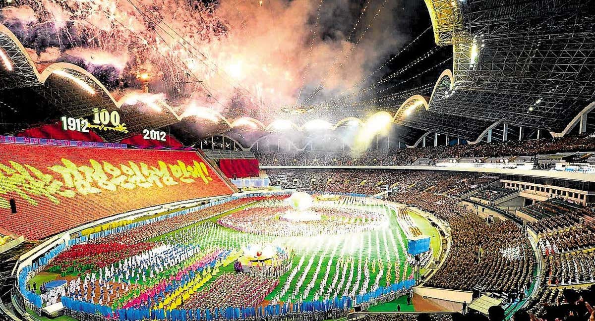 El Rungrado 1st of May, estadio más grande del Mundo de Corea del Norte.