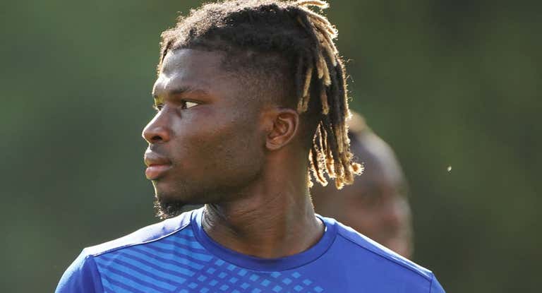 El Bilal Touré durante un entrenamiento.