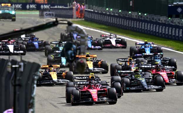Salida del GP de Bélgica de F1 2023.  EFE