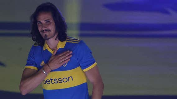Edinson Cavani, en su presentación como jugador de Boca./EFE