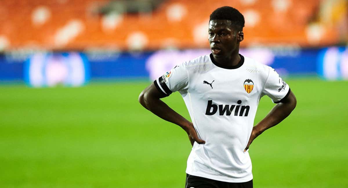 Yunus Musah, en un partido con el Valencia./EUROPA PRESS