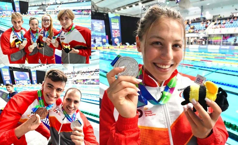España alcanza las 26 medallas a falta de una jornada para la conclusión del Mundial de natación paralímpica