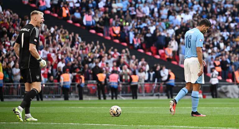 Rodri tras fallar su penalti.