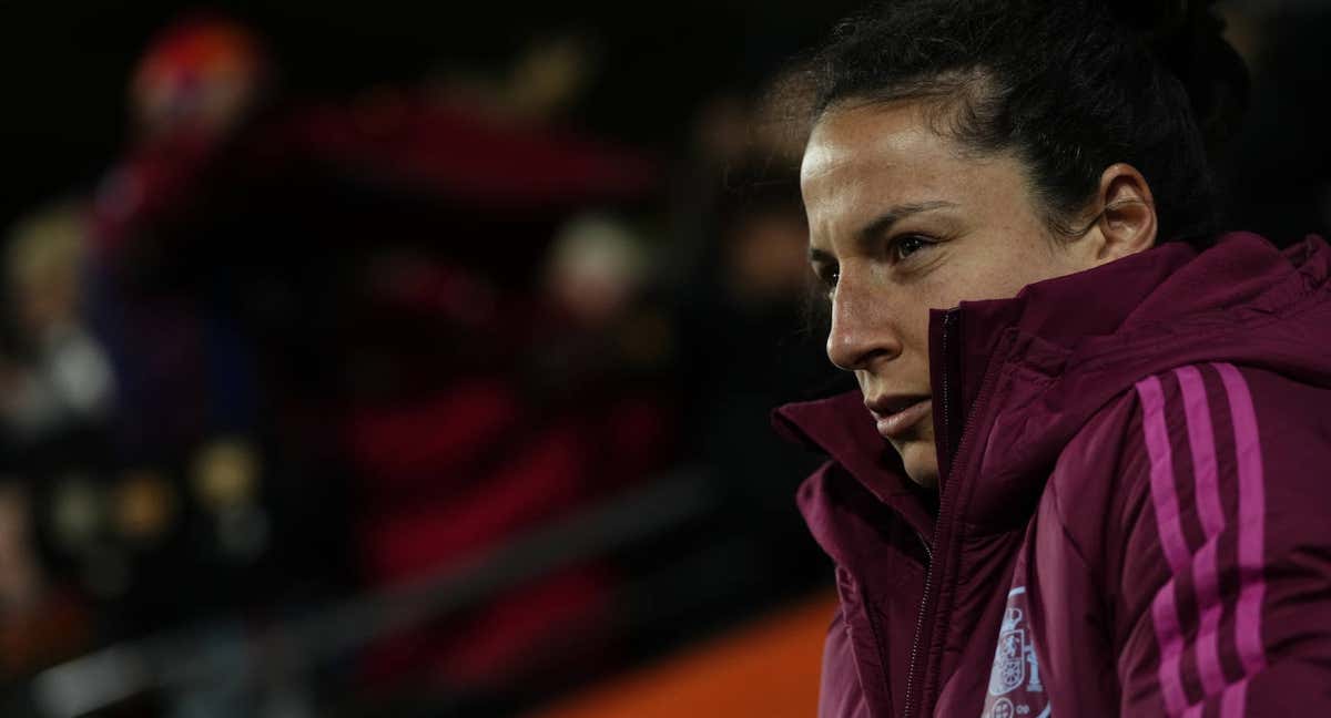 Ivana Andrés durante el partido ante Japón. /Getty