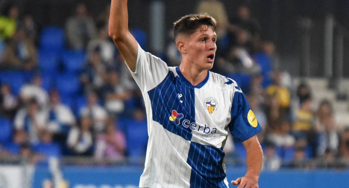 Sergi Altimira, en un partido con el Sabadell.
